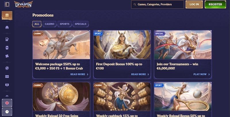Image: Experience the Thrill of Divaspin Casino: Unlimited Free Spins Awaits Image: Experience the Thrill of Divaspin Casino: Unlimited Free Spins Awaits